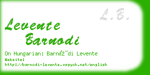 levente barnodi business card